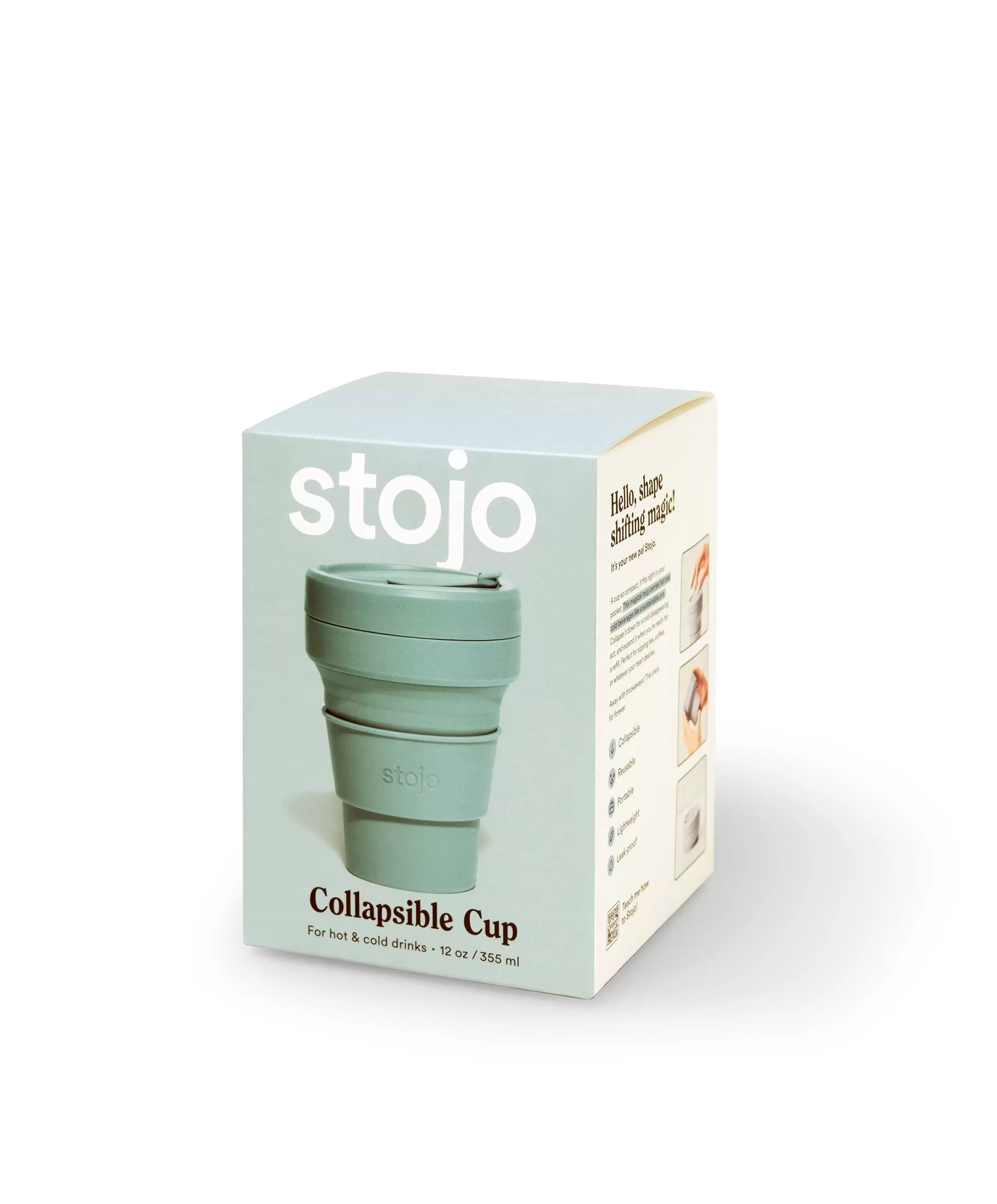 stojo / ストージョ POCET CUP 355ml (折り畳みマイカップ マイタンブラー)
